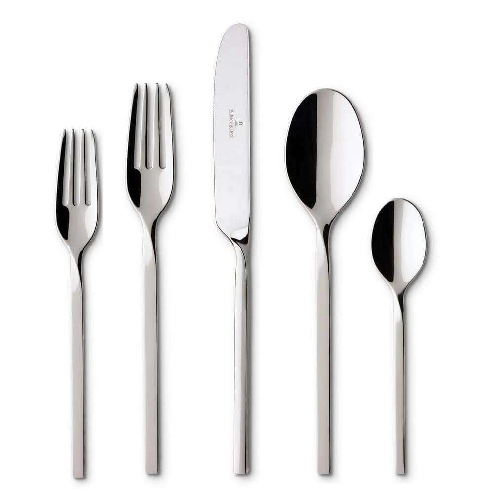 New Wave 64-Piece Stainless Steel Flatware Service for 12 by Villeroy & Boch 4 New Wave 64-Piece Stainless Steel Flatware Service for 12 by Villeroy & Boch - Image 4