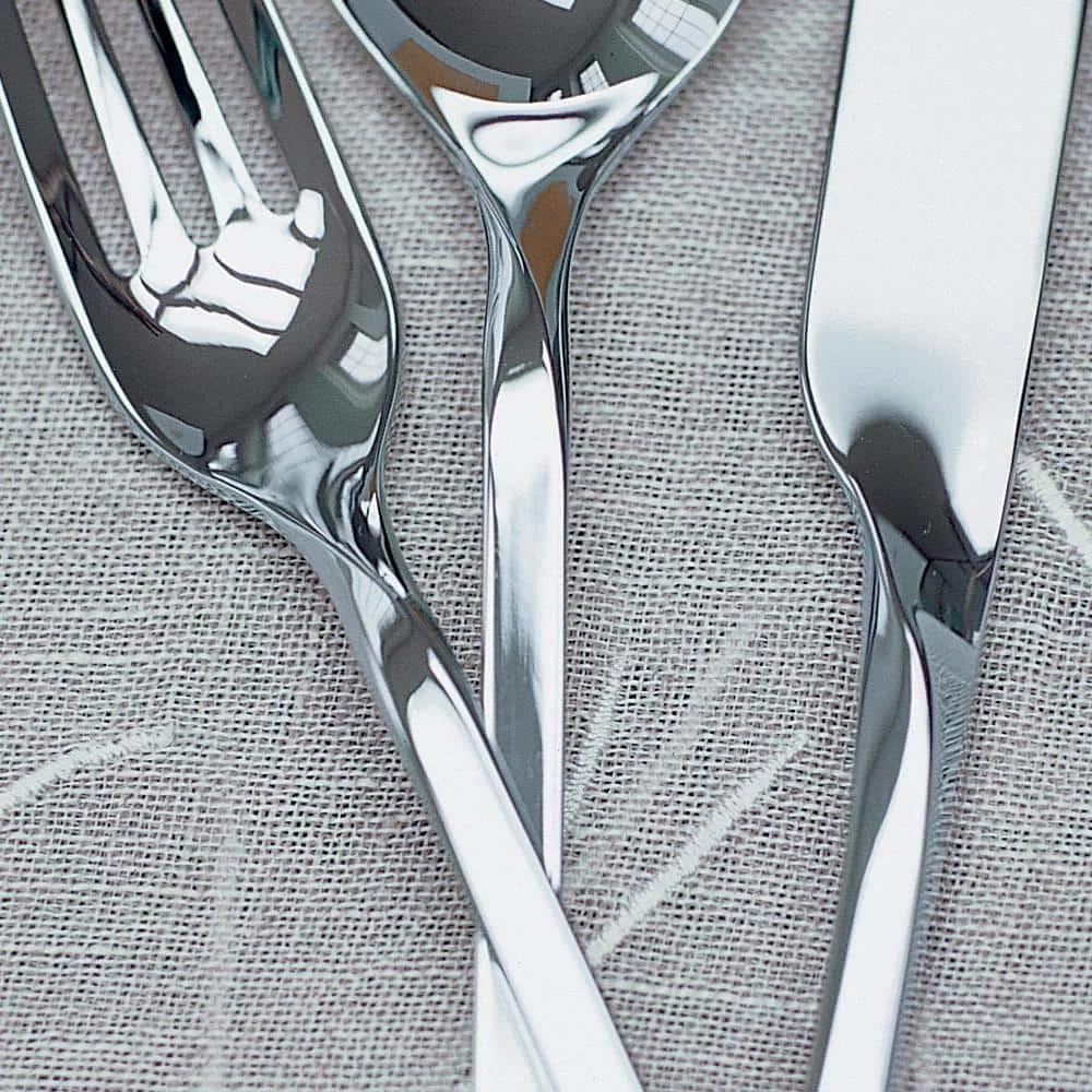 New Wave 64-Piece Stainless Steel Flatware Service for 12 by Villeroy & Boch 2 New Wave 64-Piece Stainless Steel Flatware Service for 12 by Villeroy & Boch - Image 2